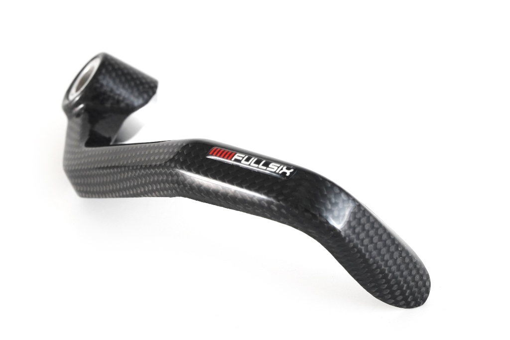 パーツ Pure carbon Fibre Brake Lever Guard FullSix Carbon Fiber Brake and Clutch Lever Guards 'LEO'